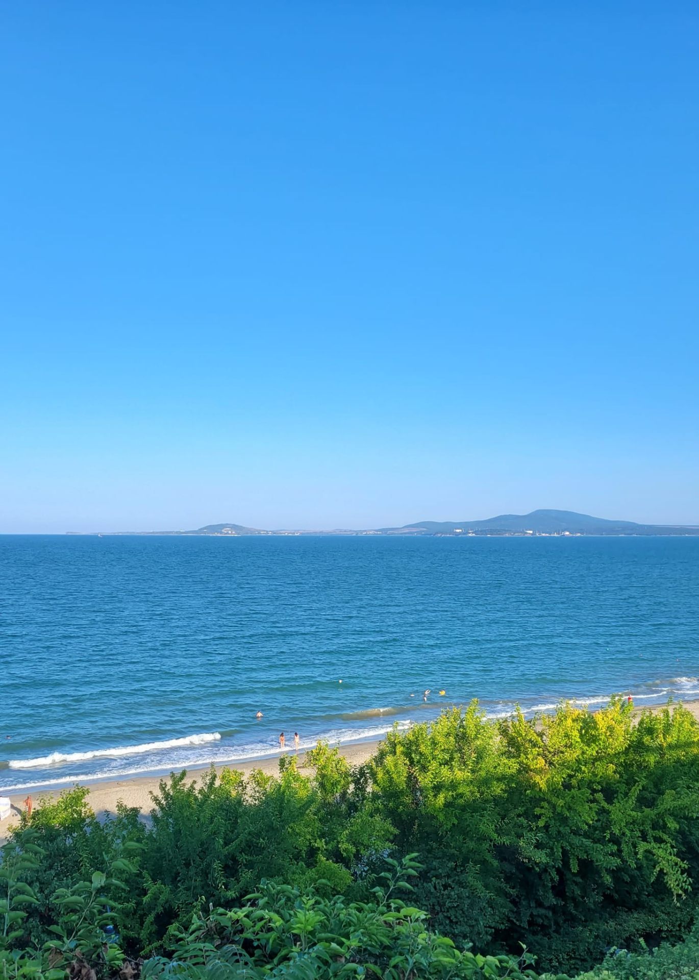 Open view across the Bulgarian Black Sea coastline near Burgas